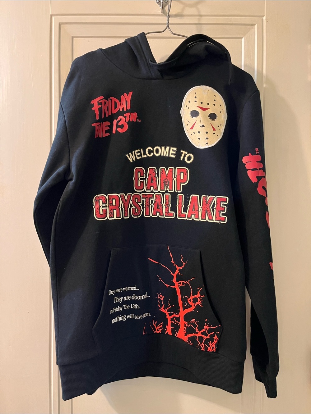 Unisex Black 'Camp Crystal Lake' Hoodie
